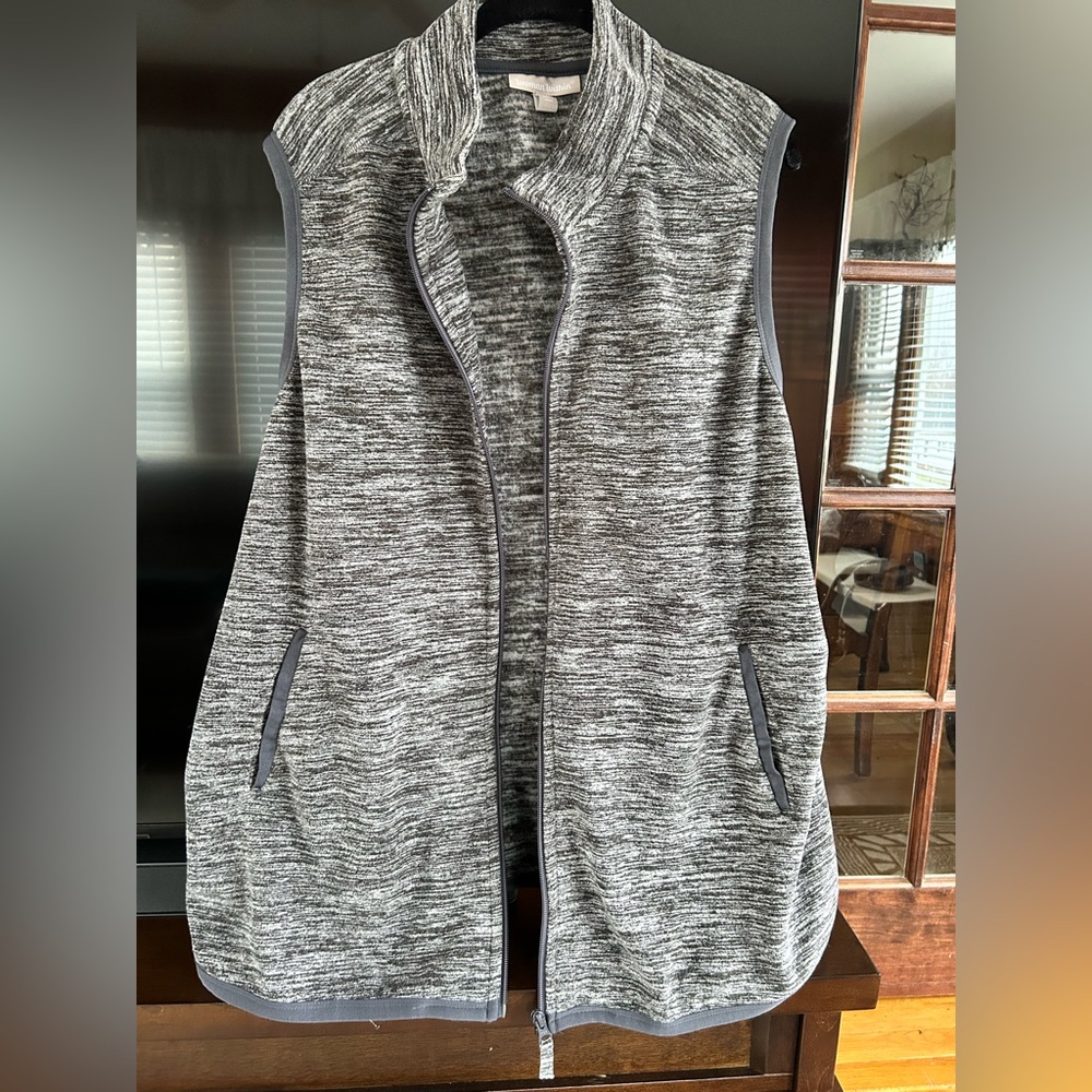 Woman Within Charcoal Sleeveless vest